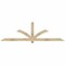 Ekena Millwork Redmond Rough Sawn Timber Gable Bracket, Douglas Fir, 96"W x 28"H x 2"D x 4"F, 7/12 Pitch GBW096X28X0204RED00RDF - alternate 1